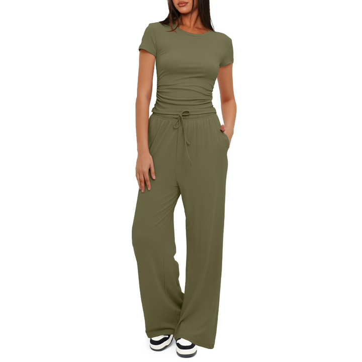 GLORIA™ – Cozy Bell Bottom Loungewear Set