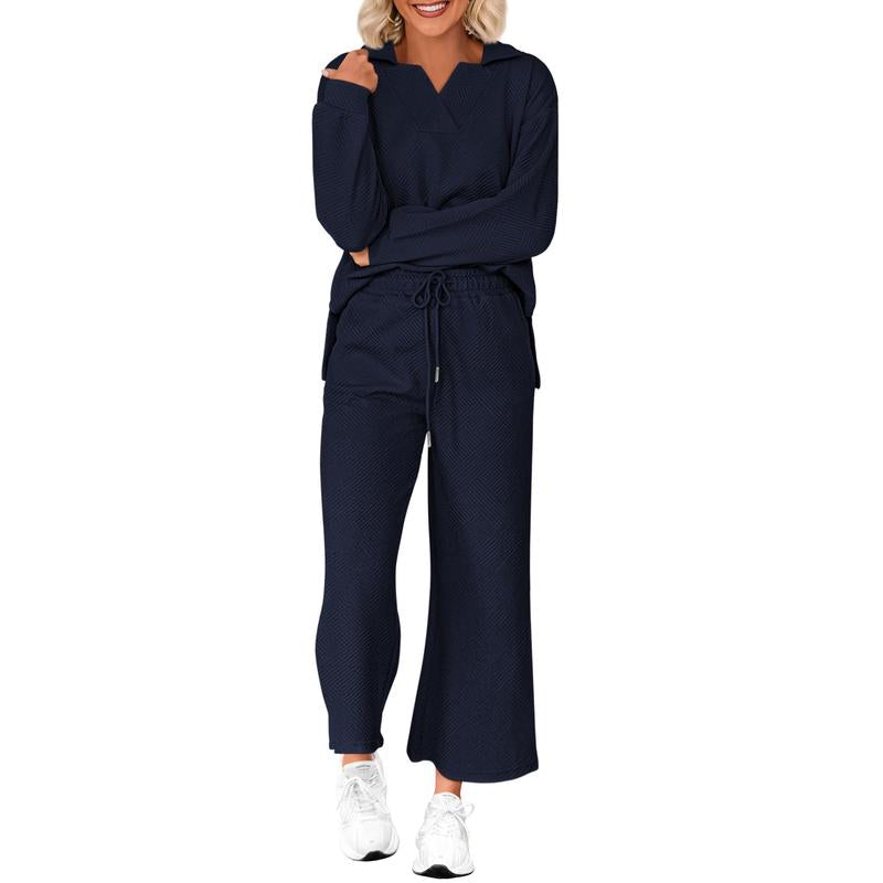 ISADORA™ - Casual Crew Neck Short Sleeve and Pants Set
