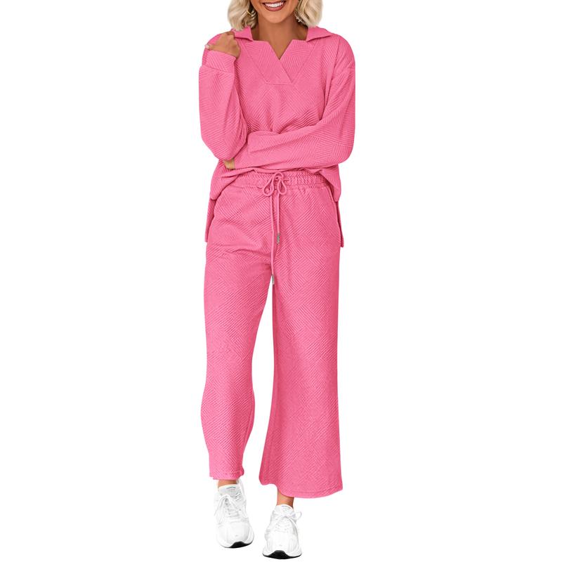 ISADORA™ - Casual Crew Neck Short Sleeve and Pants Set