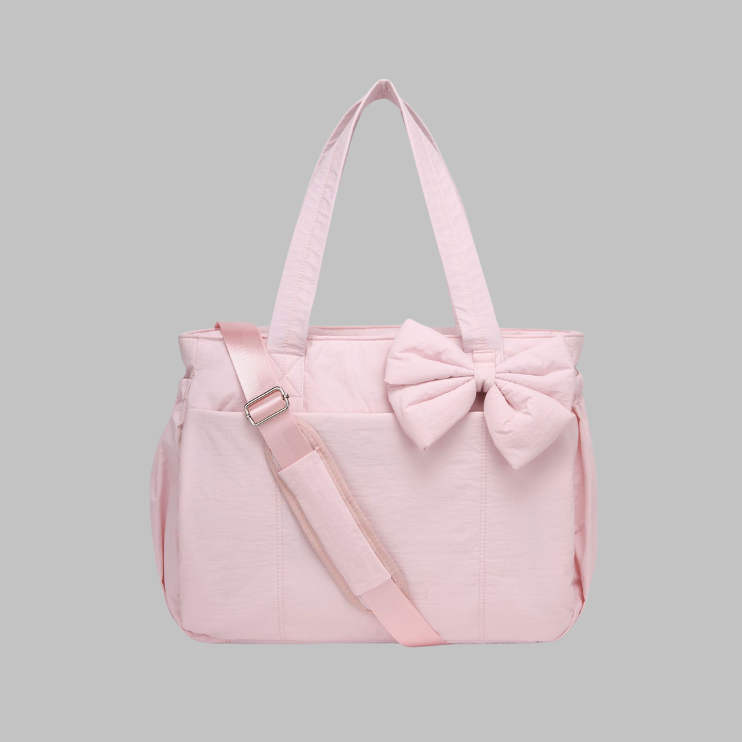 LEILANI™ - Chic Bow Laptop Friendly Puffy Handbag