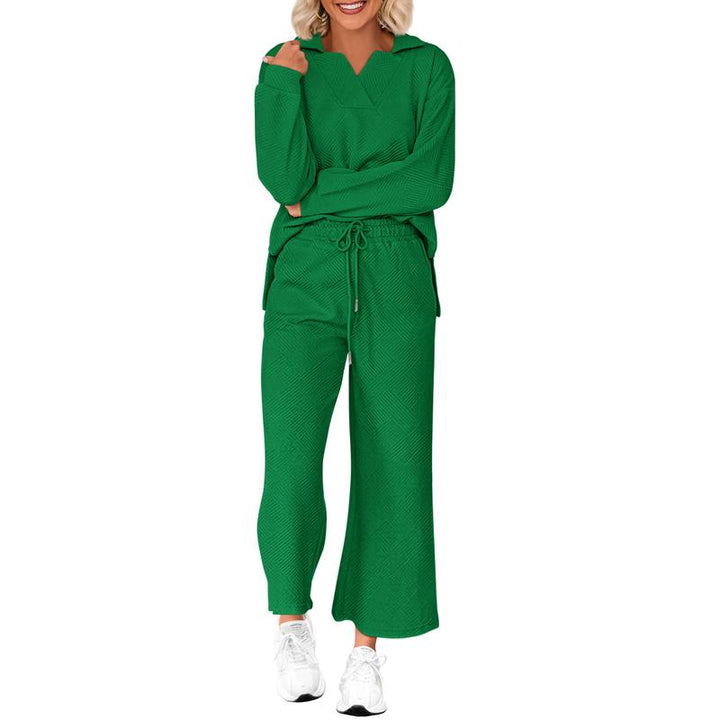 ISADORA™ - Casual Crew Neck Short Sleeve and Pants Set