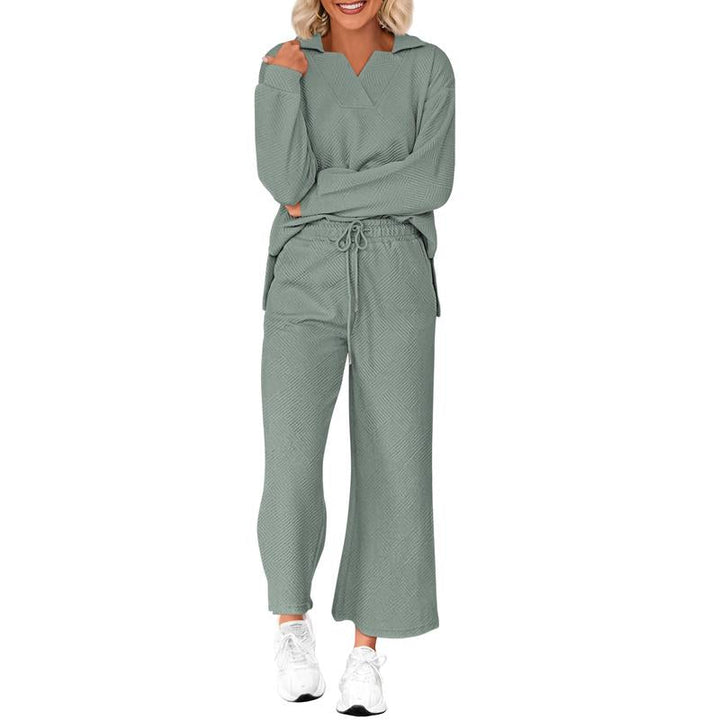 ISADORA™ - Casual Crew Neck Short Sleeve and Pants Set